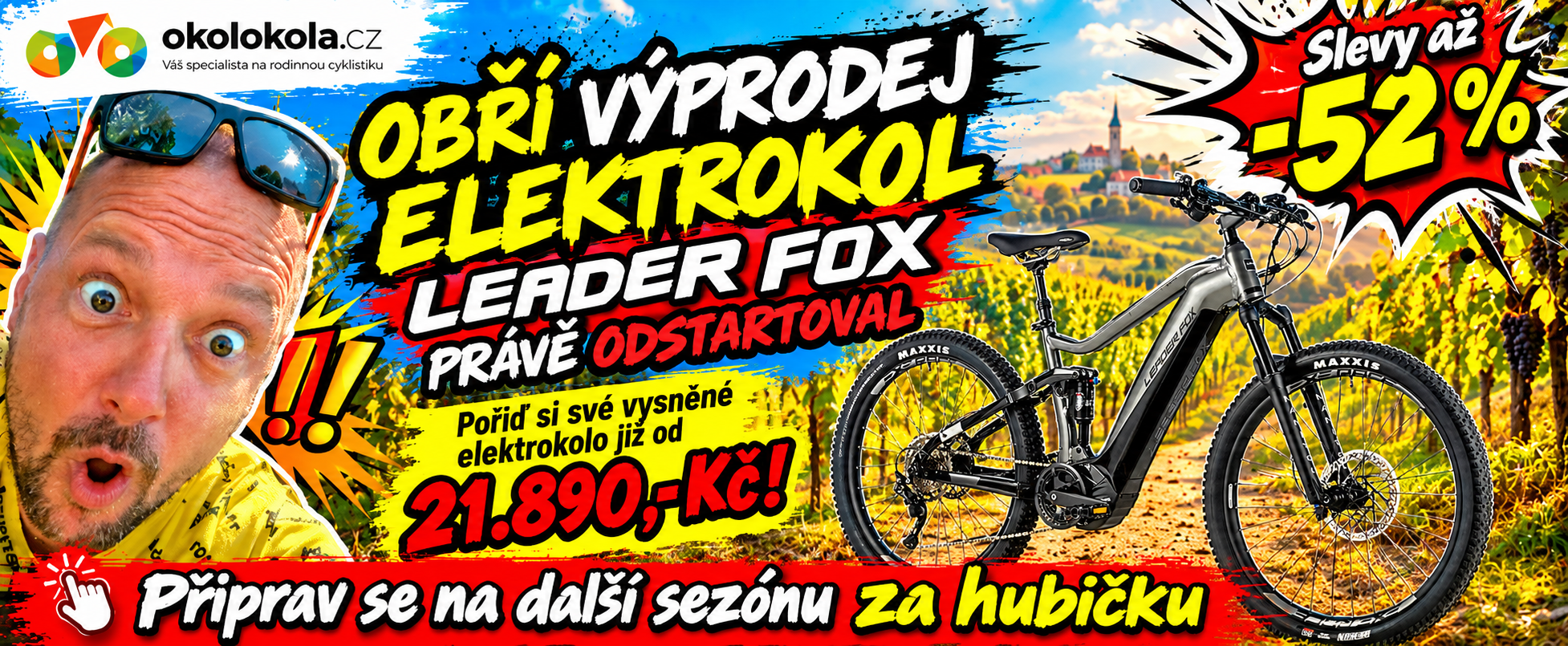 Výprodej elektrokol LEADER FOX